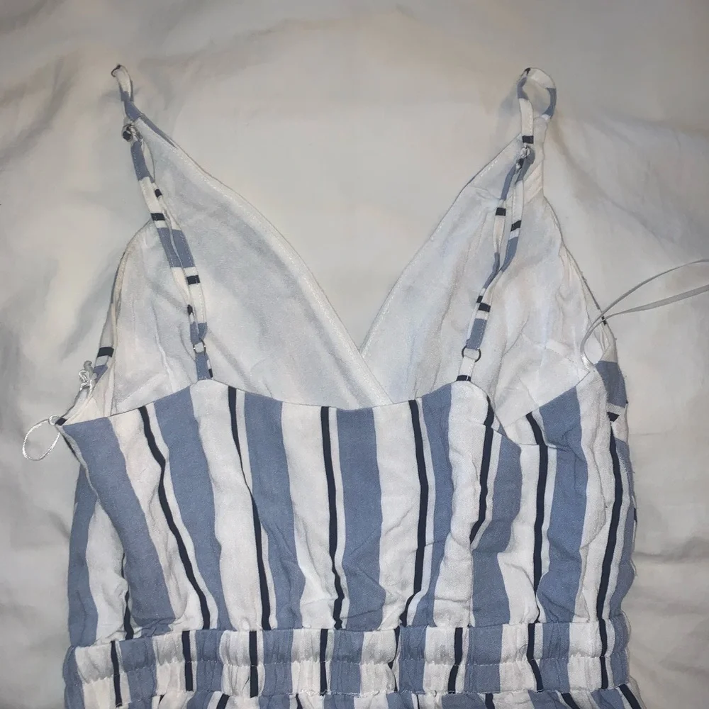 Fun & Flirty Striped Ruffle Romper - Picture 4 of 4